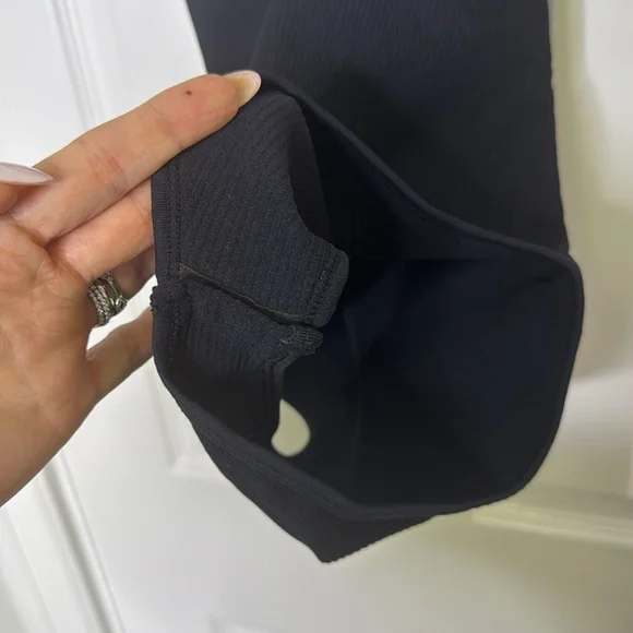 Black Plunging V-Neck Bodysuit with Strappy Back NWOT - Picture 4 of 6